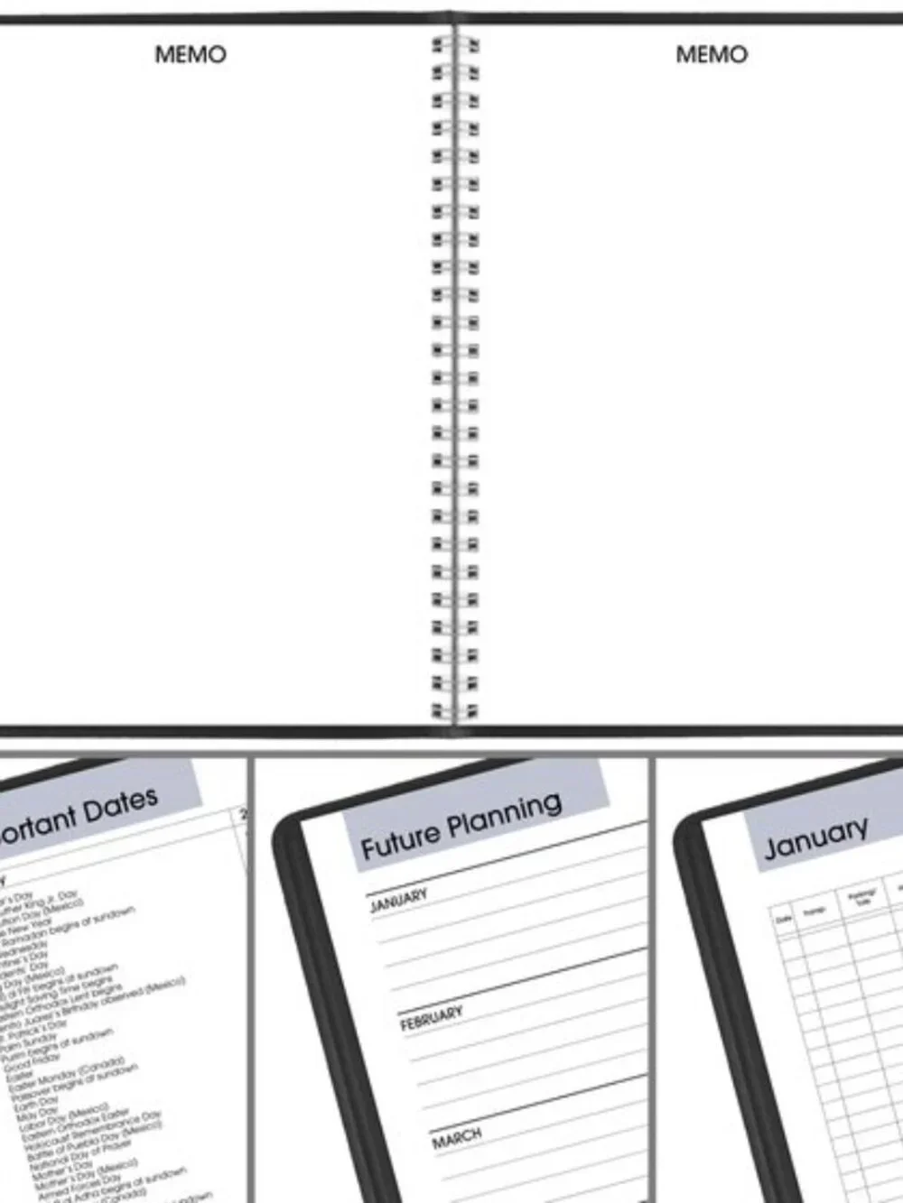 At-A-Glance 2027 Monthly Planner 12 Month Black Medium 7